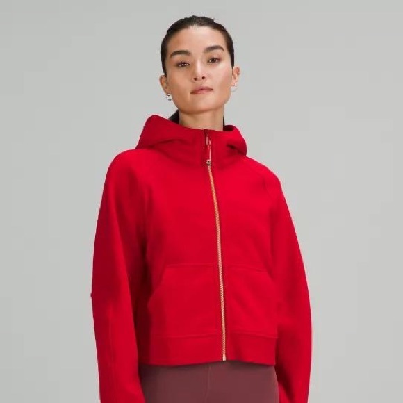 lululemon athletica Jackets & Blazers - Lululemon scuba CNY dark red